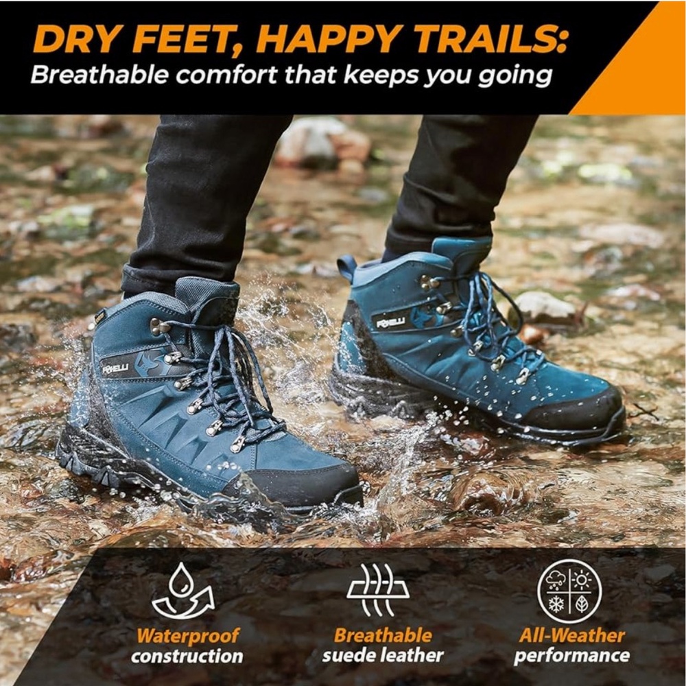 New in box Foxelli Women’s Hiking Boots Sz 8